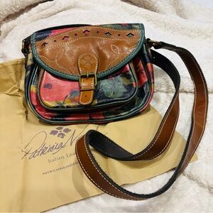 Patricia Nash Floral Leather Crossbody Bag